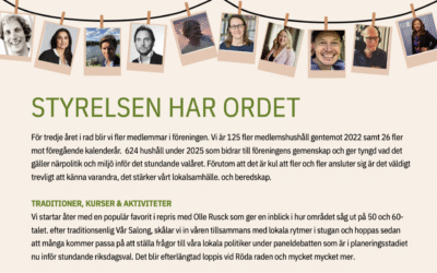 Styrelsen har ordet